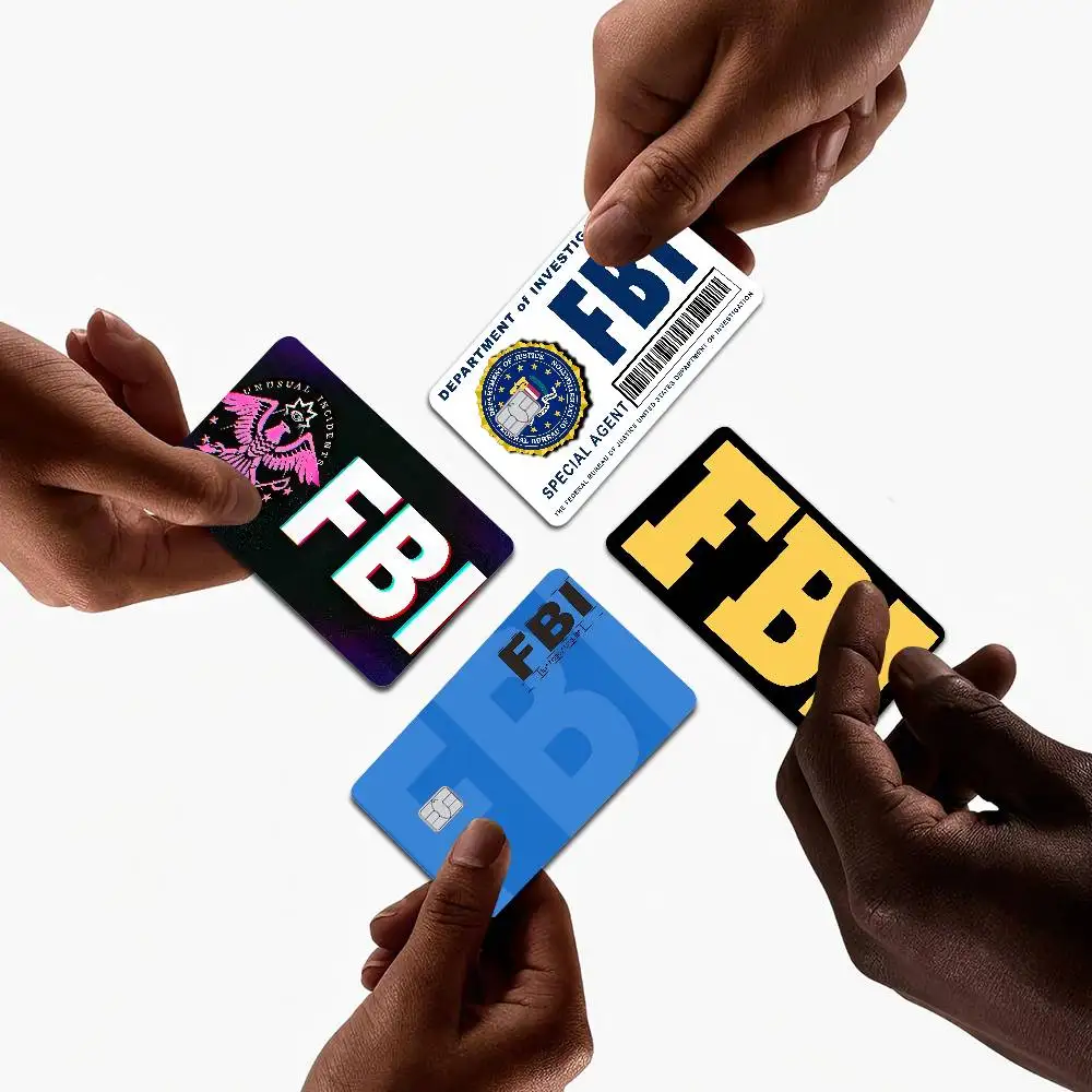 America FBI Various Film Skin Sticker Tape For Bank Credit Debit Card Personalized Credit Card Protection Stickers