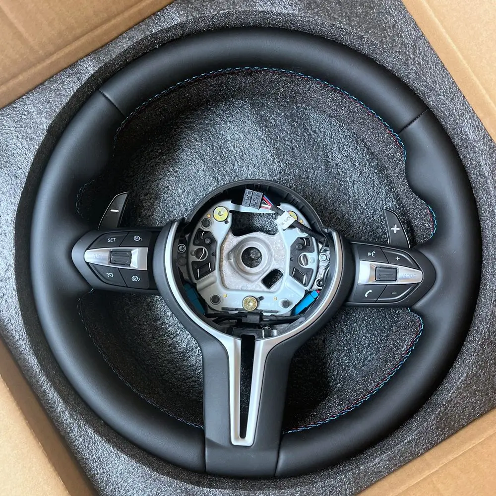 Customized Leather Car Steering Wheel For BMW F01 F02 F03 F04 F06 F07 F10 F11 F12 F15 F16 F18 F20 F25 F26 F30 F32 E60 M3 M5 M6