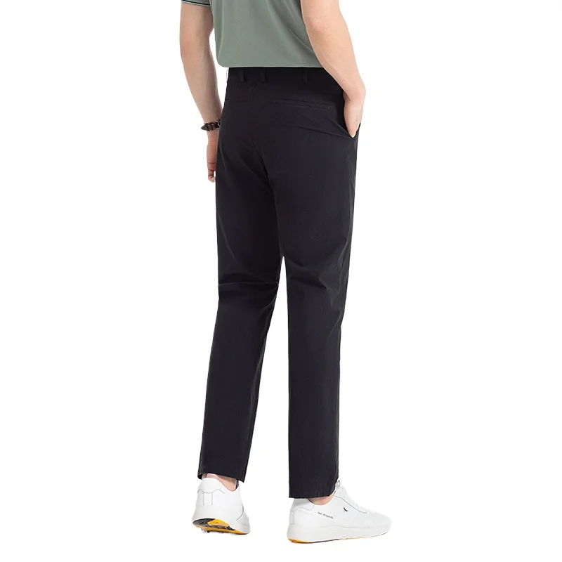 

Men's Premium Trousers - Trendy New Breathable Nylon Blend Business Casual Pants Perfect for Office Wear Comfortable Workwear