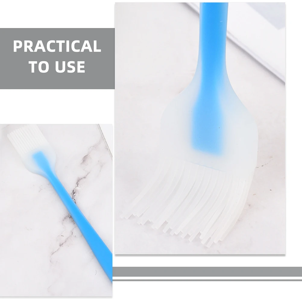 

4Pcs Silicone Pastry Brush Flexible Head Baking Brush for Syrup Cream Butter Meat Marinade Reusable Dishwasher Safe Kitchen Tool