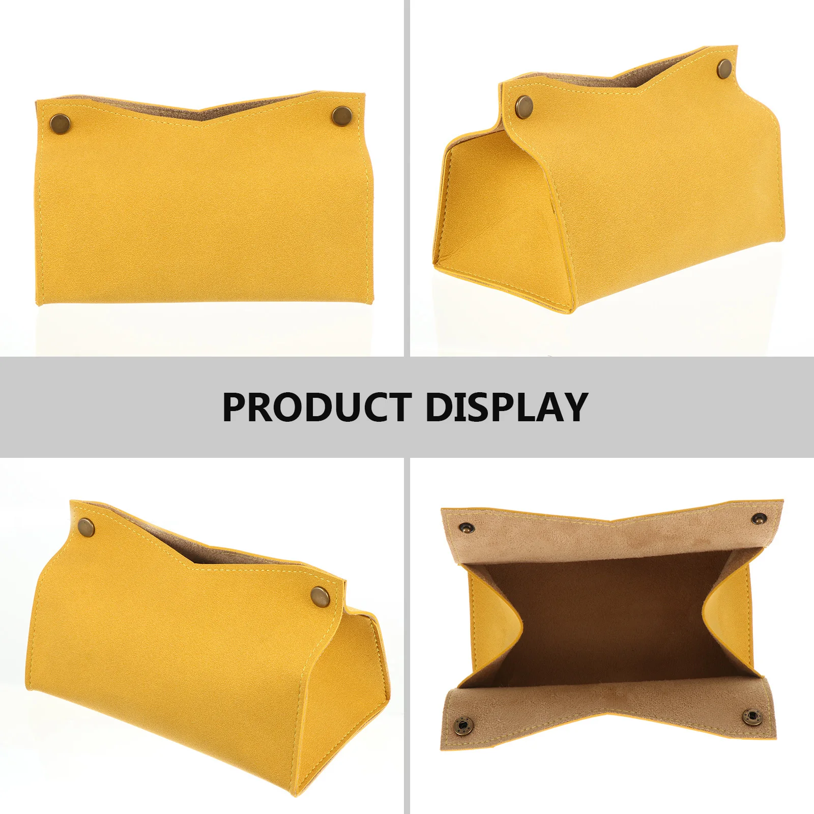 

Tissue Box Pu Material Stylish Design For Home Office Car Use Compact Size Creative Napkin Container Storage Case Paper