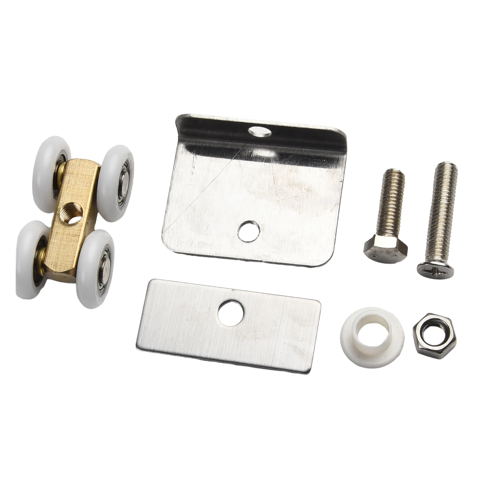 Sliding Wheel Sliding Door Roller Four-wheel Hanging Pulley Roller Low Noise Smooth Bearing Wear Resistance Copper