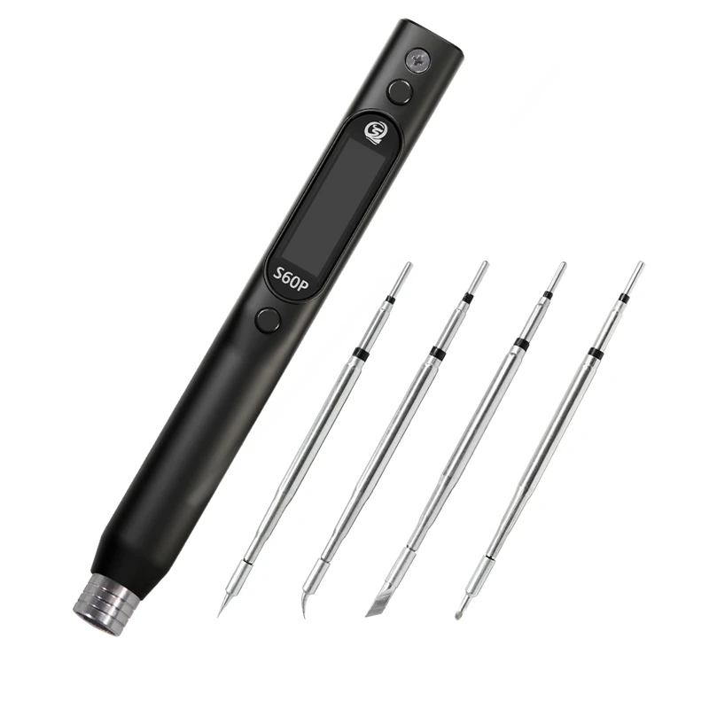 

SEQURE S60P Anti-Static Nano Soldering Iron Pen Support PD/QC Power Supply Iron Tip Set Compatible with C210 Solder Tip