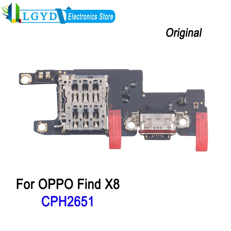 

Оригинальная плата порта зарядки для OPPO Find X8 CPH2651, запасная часть для ремонта зарядной платы