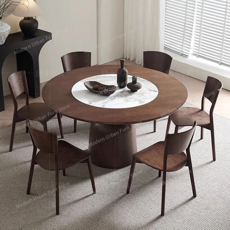 

Скандинавские обеденные столы из массива дерева, современные простые круглые столы для гостиной и кухни, мебель для столовой Fallow Center Esstisch FYDT