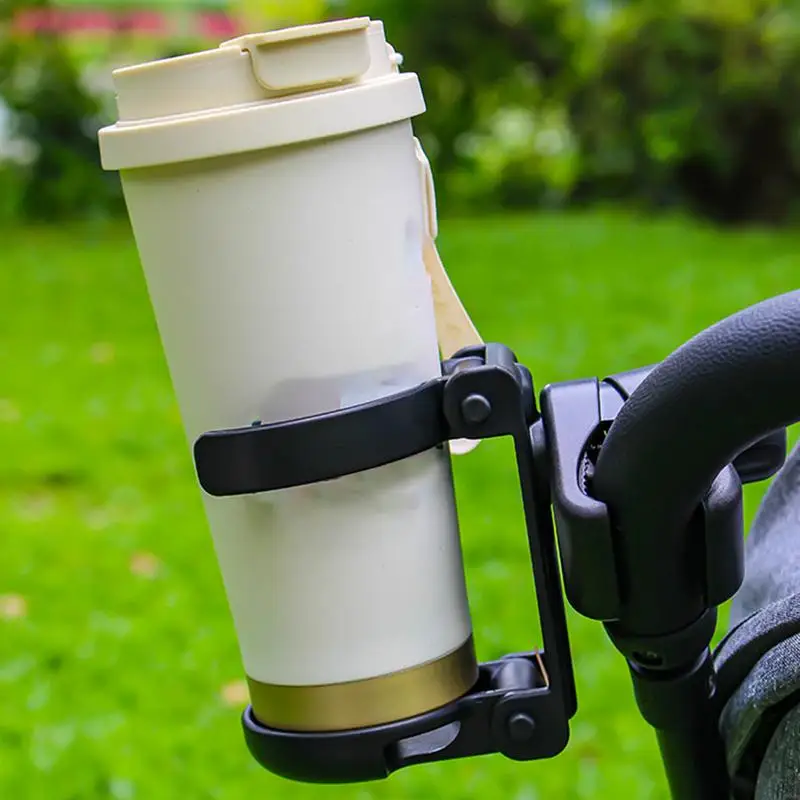 Stroller Cup Holder Attachment Wheelchair Cup Holders Foldable Drinking Bottle Tray Removable For Kayak Snack Chair Boat Cart