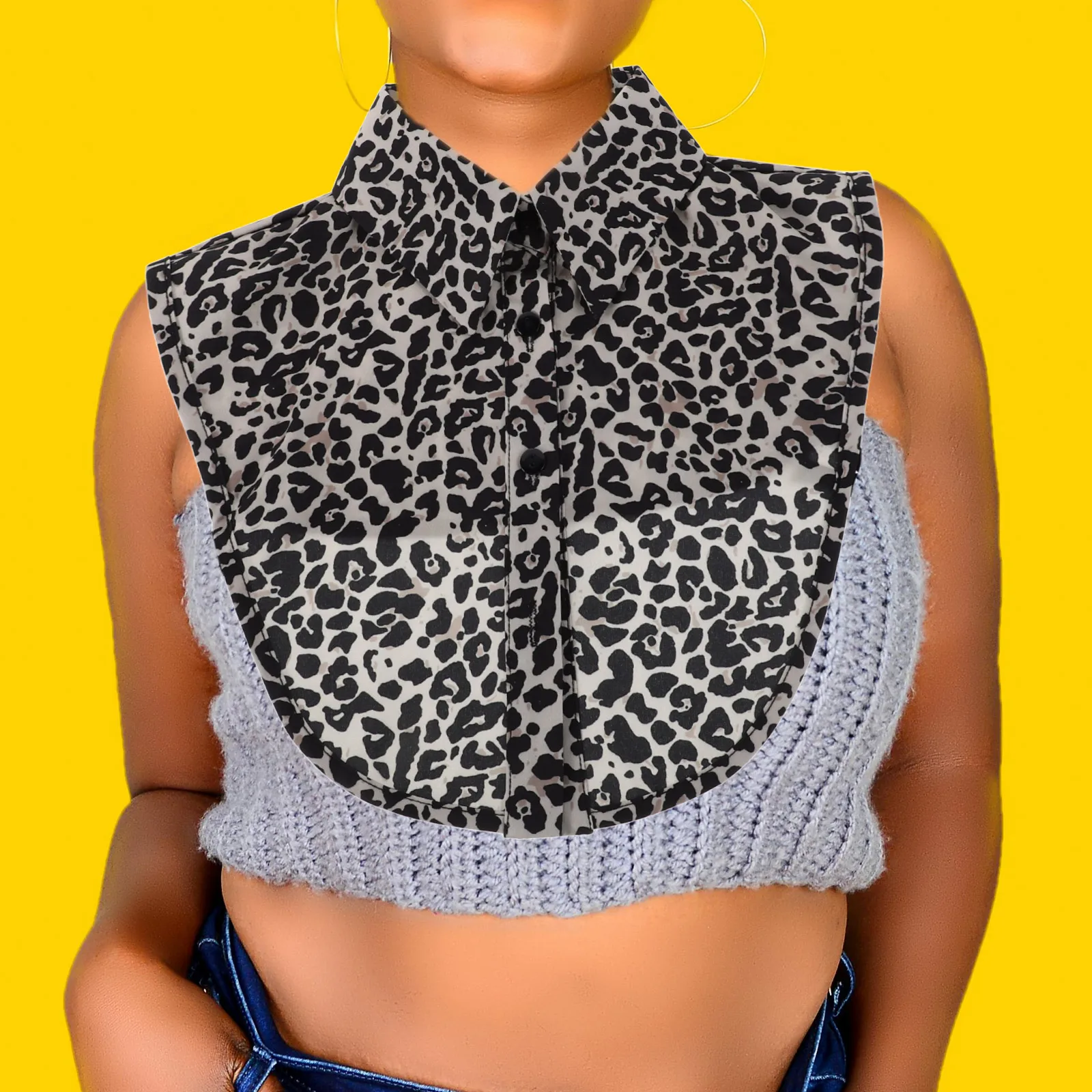 Accesorio de decoración de ropa, cuello falso decorativo, blusa desmontable para mujer, collares falsos para mujer, accesorio para camisa