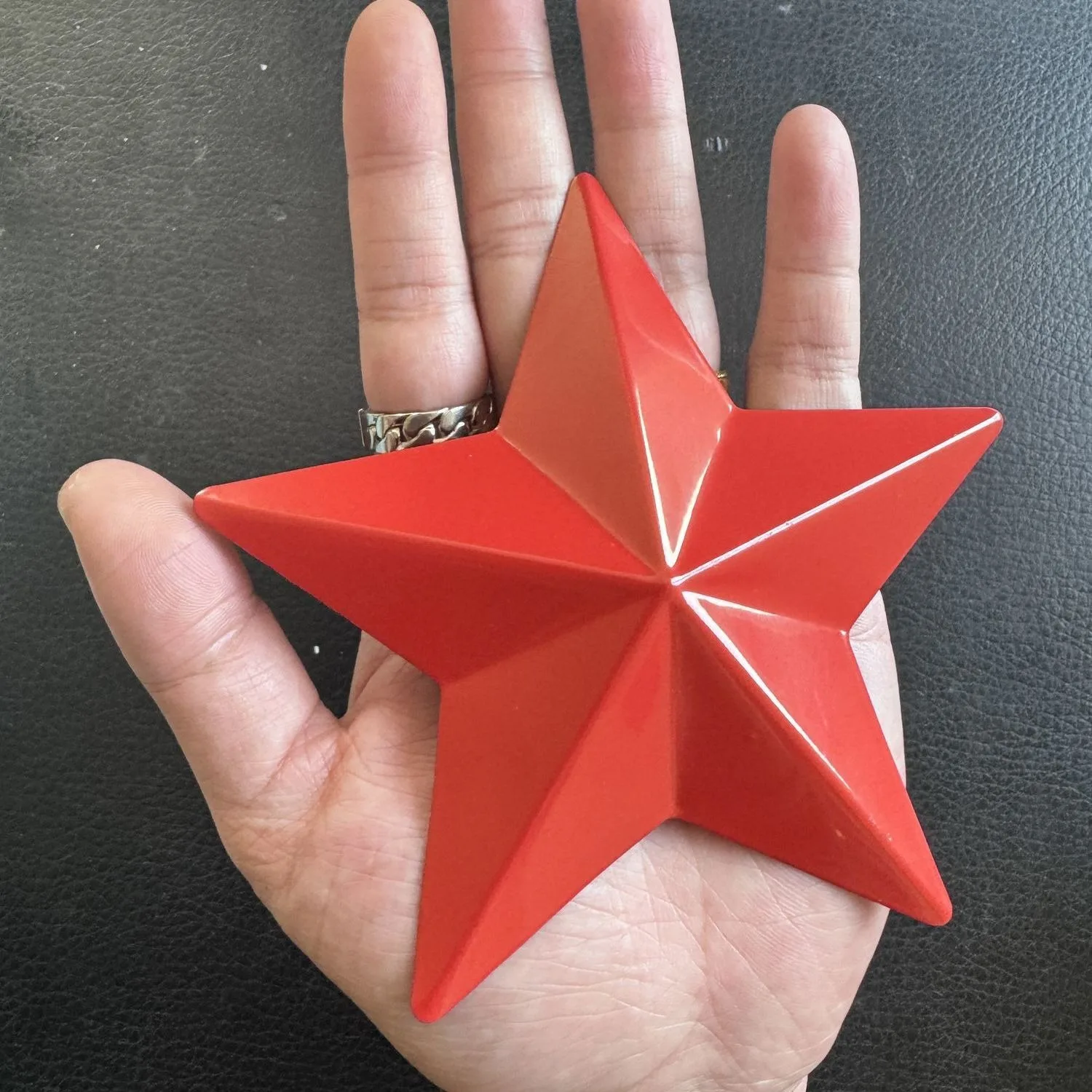 Socialism Wall Decorations with Hook Five-pointed Star Ironwork The Symbol of Communism Three-dimensional Hanging Piece Pendant