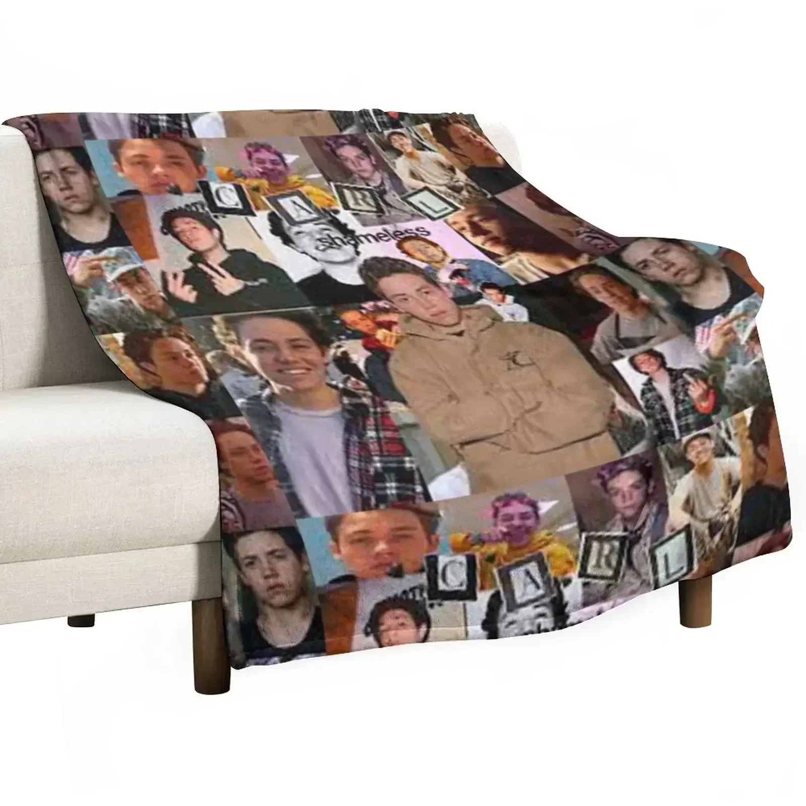 

Ethan cutkosky collage Throw Blanket Machine Washable Soft Warm Blanket