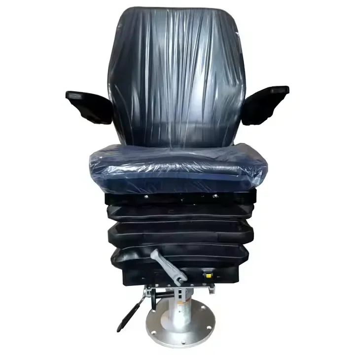 Marine Boat Driver Seat With Aluminum Adjustable Seat Pedestal 360 Rotation and Adjustable Height