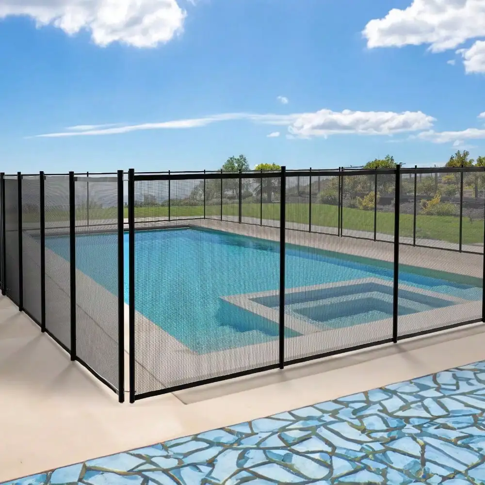 

4Ft x 72Ft Pool Fence Swimming Fence in Ground Life Saver Fence Portable