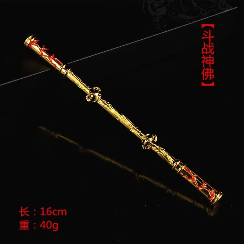 High Quality Soldier Miniature Cold Weapon Sun Wukong Ruyi Golden Hoop Stick Model Accessories Toy In Stock For Fans Collection