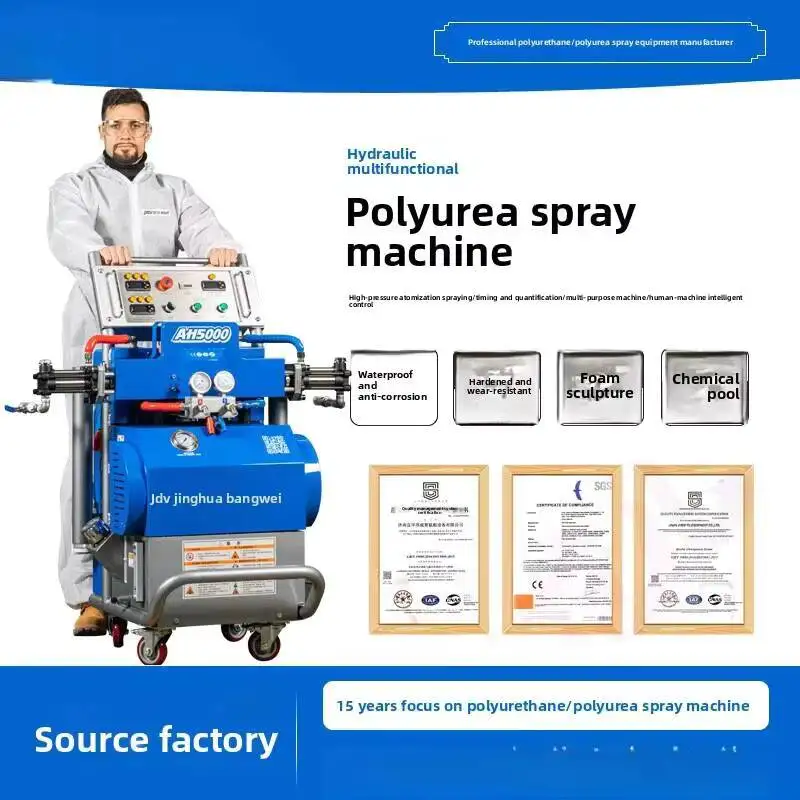 5 Polyurea Polyurethane Small Manufacturer, Container House Foaming Agent, Insulation Spraying Gun