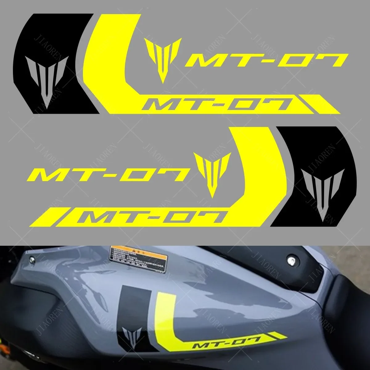 For YAMAHA Mt 07 Stickers Motorcycle Tank Decal Strip Logo Kit Mt 07 Mt07 2022 2021 2020