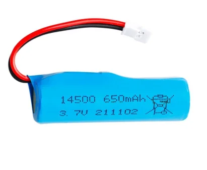 SM/JST/XH2.54 plug 1S 3.7V 650mAh 14500 Li-ion Battery 10C/USB For R/C Stunt Dump Car/R/C Twist- Desert Cars R/C Climbing cars