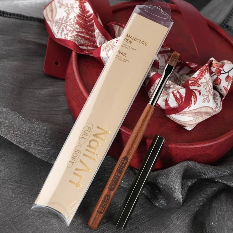 2 نمط مسمار أومبير فرشاة مسمار الفن اللوحة فرشاة قلم التدرج اللون الاكريليك مسمار قلم رسم