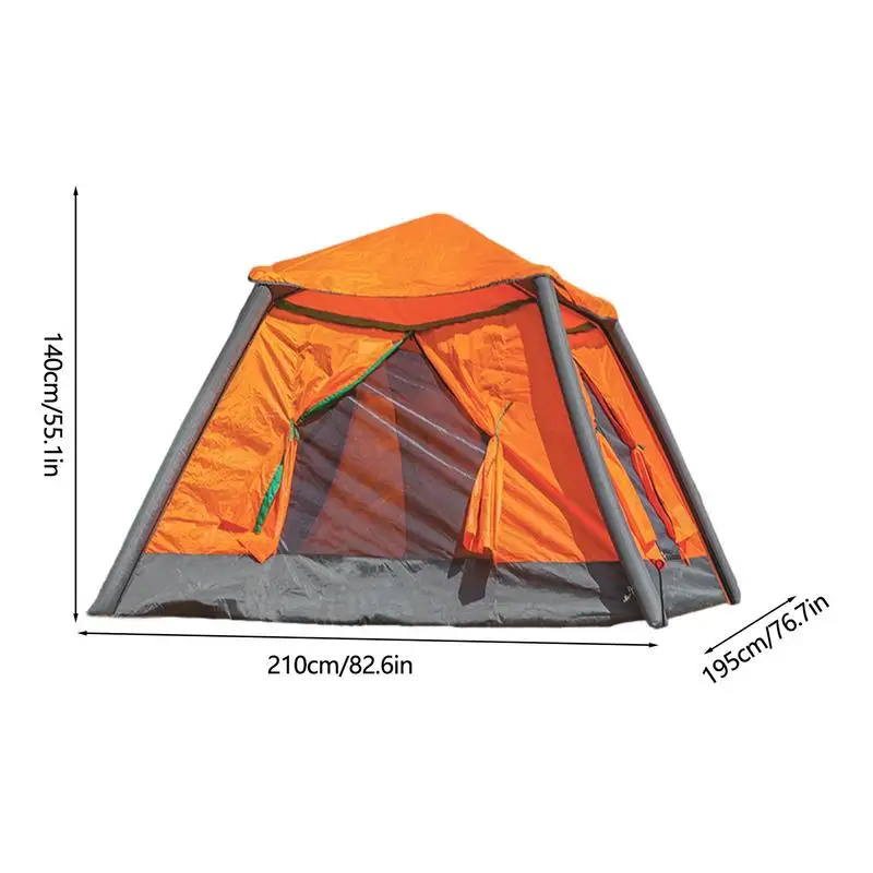 Inflatable Backpacking Tent Quick Open Sun Shelter Inflatable Tent Folding Rainproof Shade Tent Outdoor Backpacking Blow Up Tent