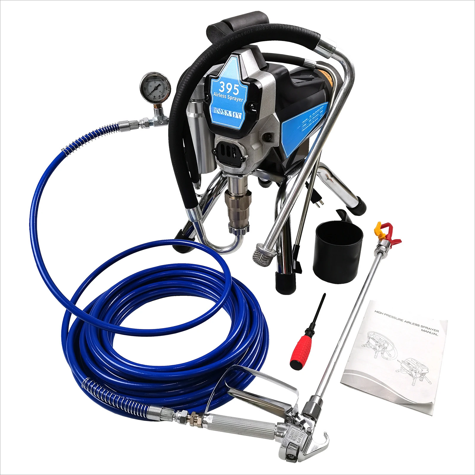 

395 high pressure airless spraying machine spray latex paint electric small machine directly from the manufacturer