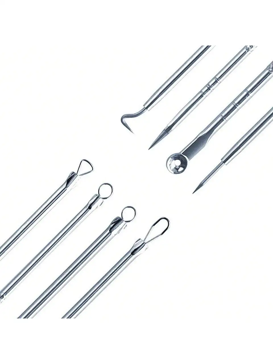 4-Piece Women Beauty Tools – Acne Comedone Remover & Whitehead Extraction Needles