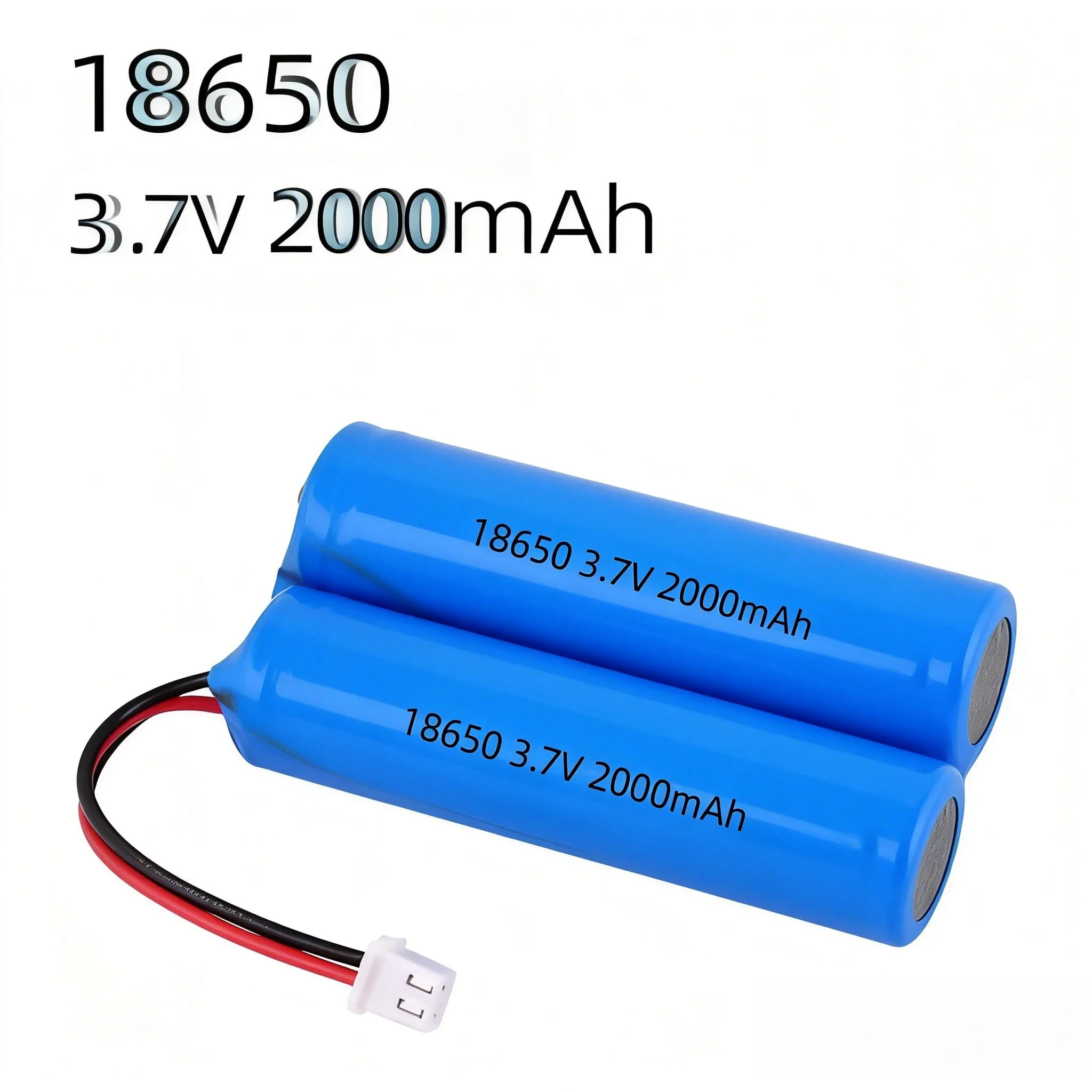 

18650 3.7V 2000mAh Rechargeable Li-ion Battery Pack for Bluetooth Speaker LED Light Fishing -Accumulator Also Known as 4.2V