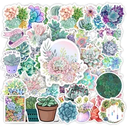 Cute succulent potted plant stickers DIY Toy Gift Decorative Art Graffiti Decal for Phone Luggage Laptop Scrapbook Waterproof