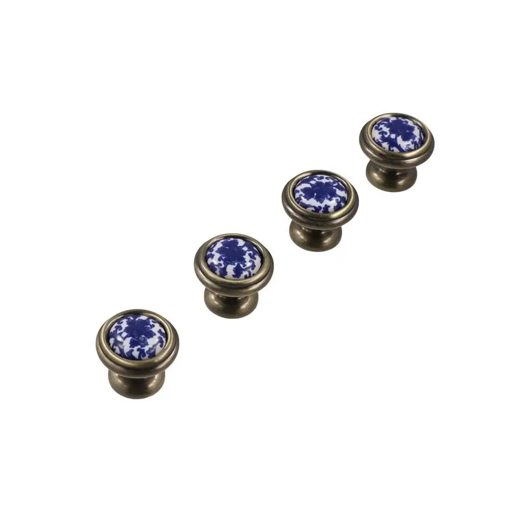 

Ceramic 76mm/96mm/128mm Fashion Creative Furniture Blue And White Drawer Knobs Door Handle Pull Handles Dresser Cabinet Handles