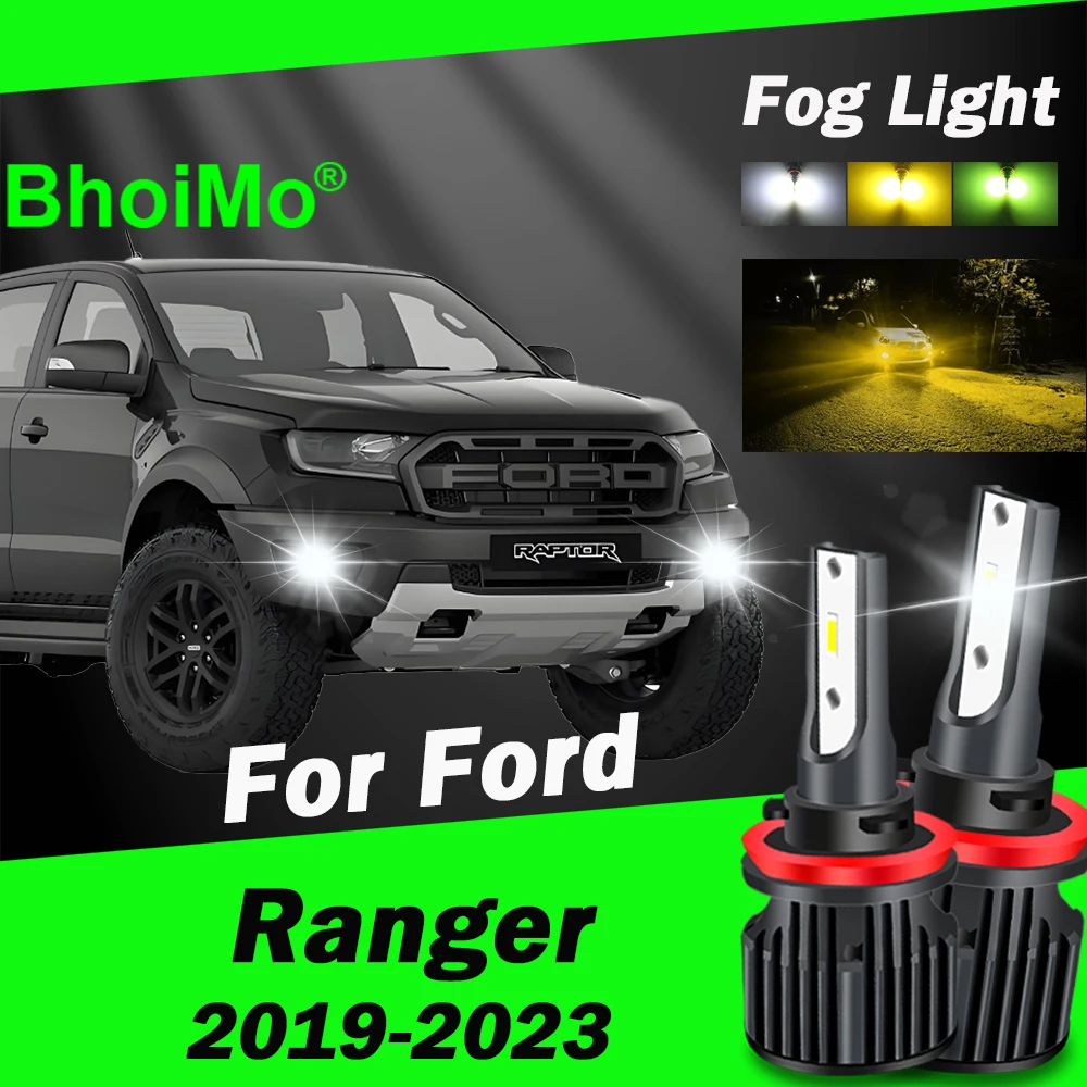 

BhoiMo For Ford Ranger Led Bulb Front Fog Light Lamp 2019 2020 2021 2022 2023