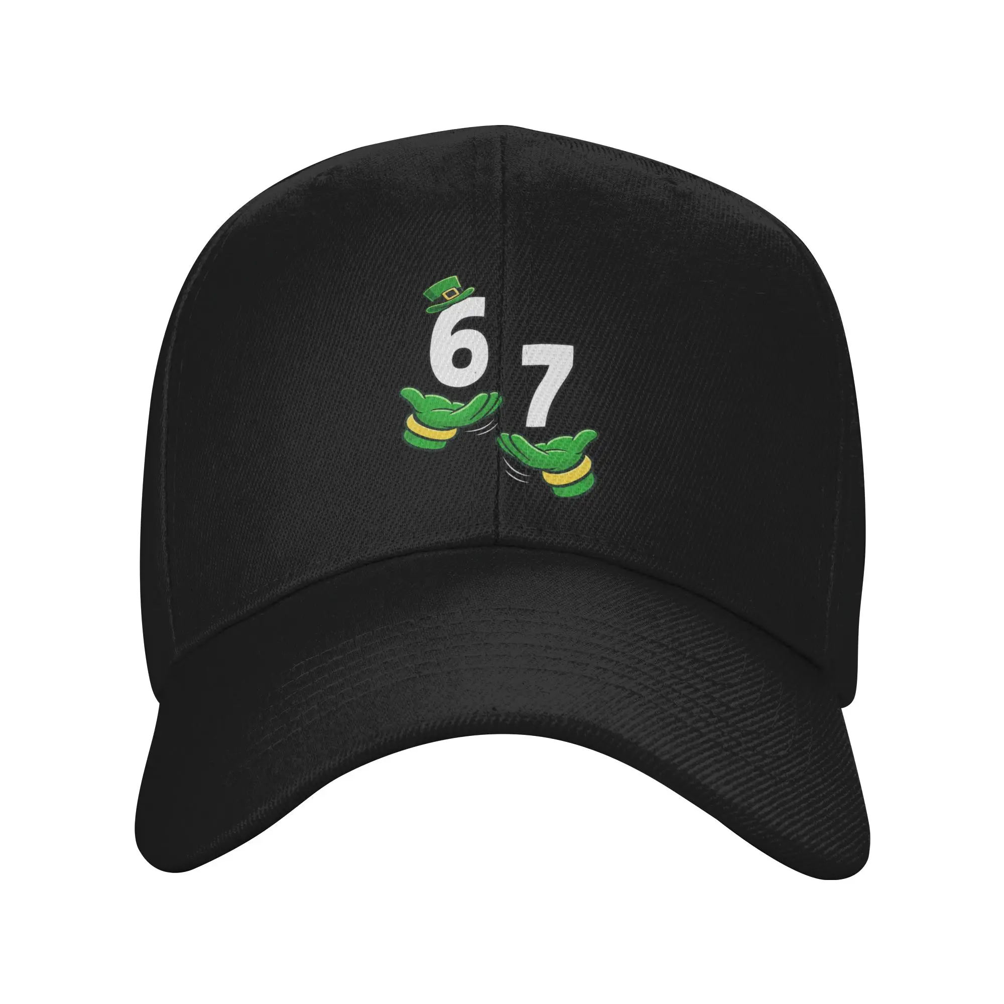 Six Seven 67 St Patricks Day 6 7 Shamrock Baseball Cap  Casual Trucker Hat Summer Female Male Outdoor Sports Baseball Caps