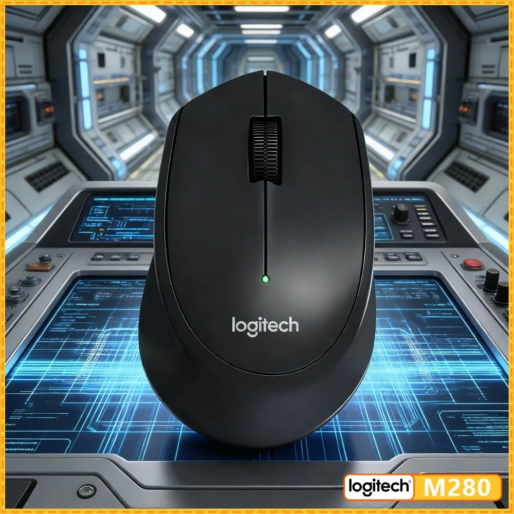 Logitech M280 Wireless Optical Mouse 2.4Ghz Nano Receiver 10M Range 18-Month Battery 1000 DPI For Mac Linux