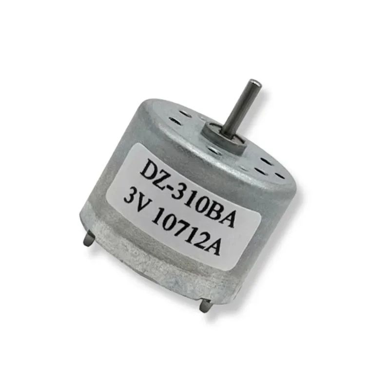 

RF-310 Small DC Motor 3-7.4V 4350RPM 24mm Round Shaft Copper Brush Engine for DIY Toy Model Fans Hobby Tools Replacement Parts