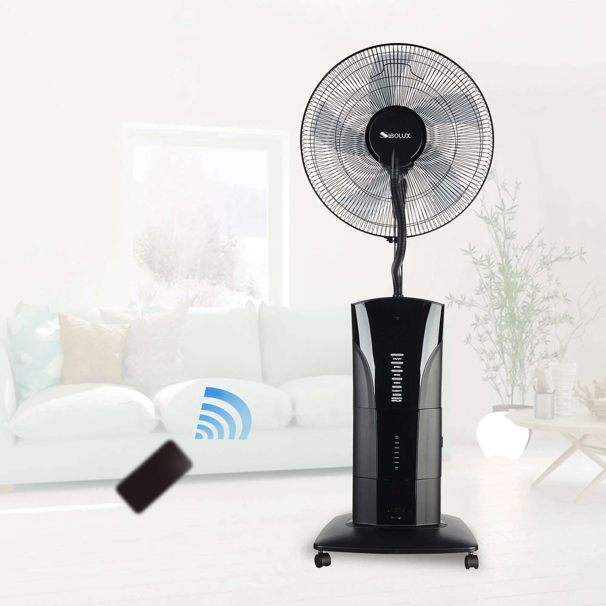 YYHC-Hot indoor cooling oscillating remote control spray fan