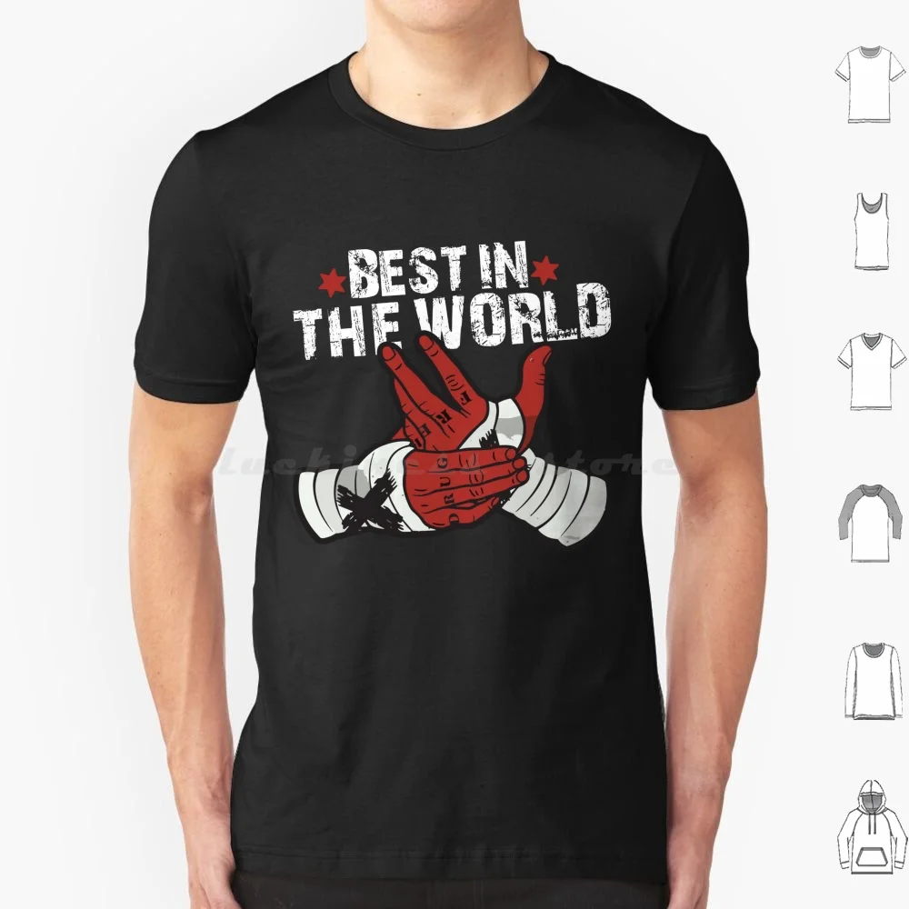 Melhor no mundo t camisa 6xl algodão legal t cm punk wrestling pro wrestling aew punk finn balor njpw rooh wwf aj lee kenny