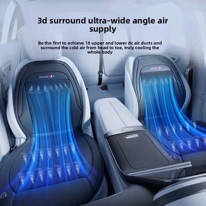 Cool Ventilation Seats Universal Car Seat Ventilation Cover Car Blowing Summer Cool SUV Car Seat Cushion Breathable Auto Cooling