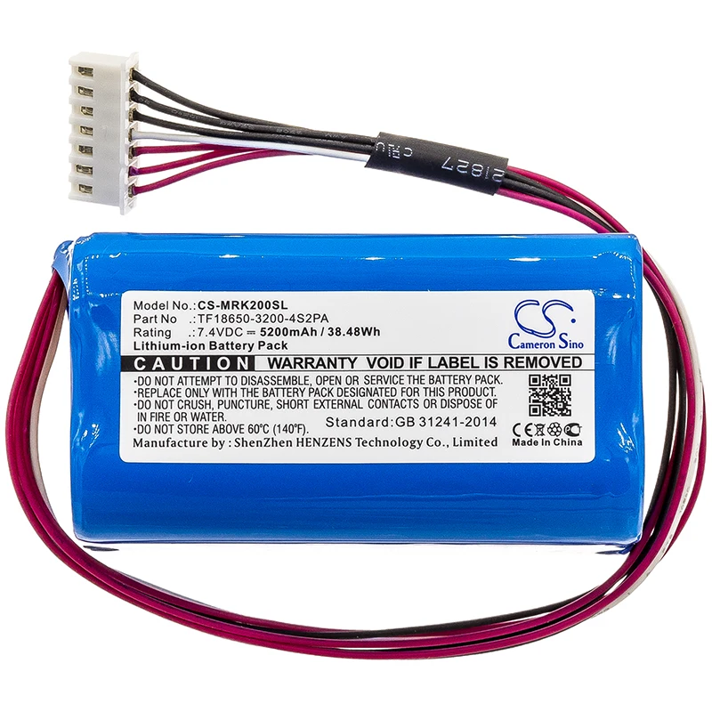 

Li-ion Speaker Battery for Marshall, 7.4V, 5200mAh, Compatible Models: Kilburn II, Kilburn II V2