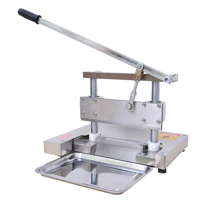 آلة تقطيع العظام التجارية دليل قاطعة ذات شفرة للعظام المقصلة 350 الأضلاع لحم الخنزير آلة تقطيع المنزلية خنزير تقطيع