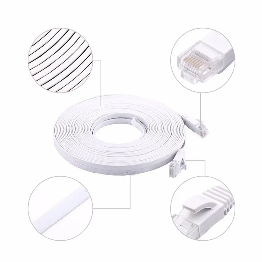 

0.5m 1m 1.5m 2m 3m 5m 10m 15m 20m 25m 30m Cat6 CAT7 RJ45 Network LAN Ethernet Cable Computer UTP Patch Cord For Router