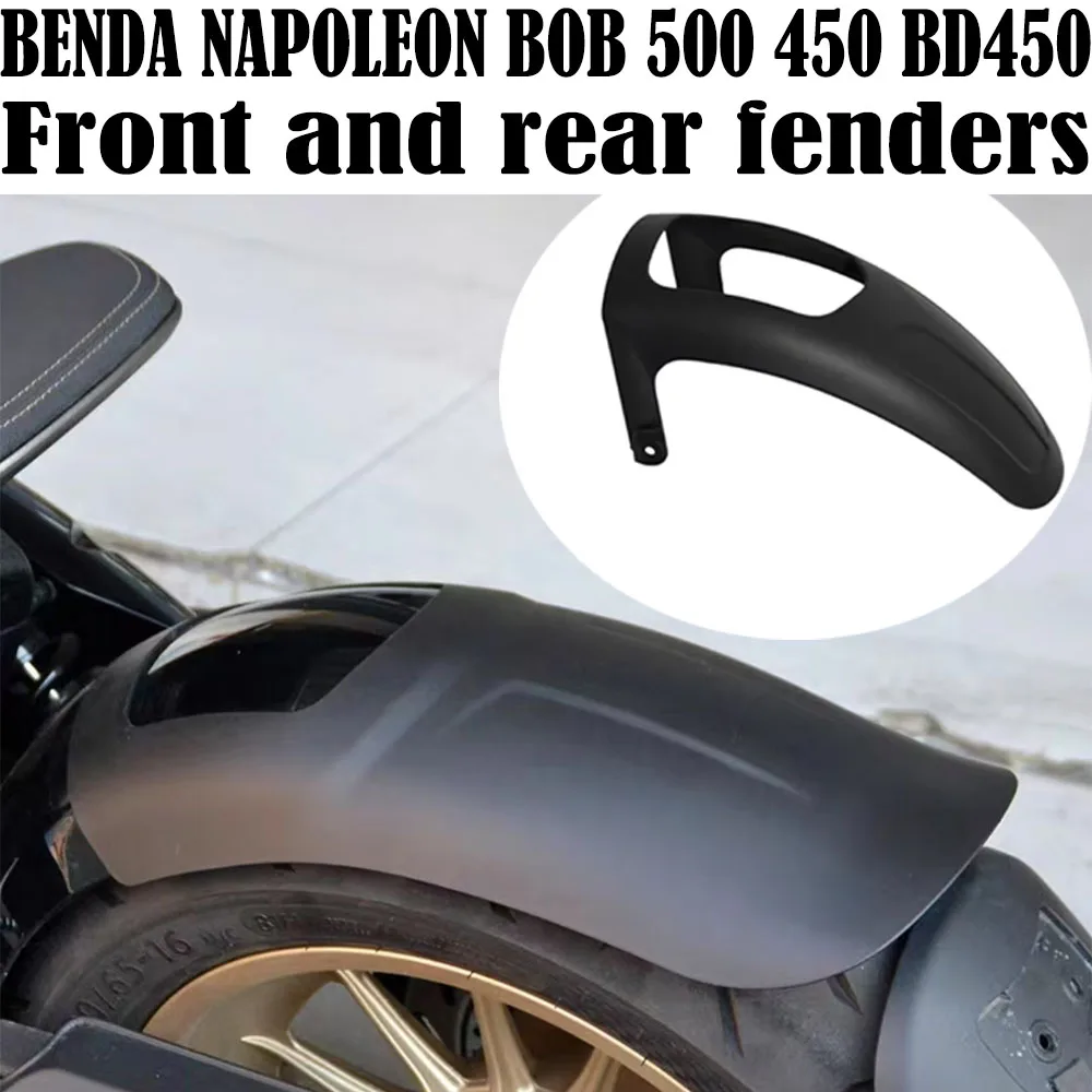 Motorcycle Lengthen Front Fender Wheel Extension Fender Mudguard Splash Guard Accessories For BENDA NAPOLEON BOB 500 450 BD450