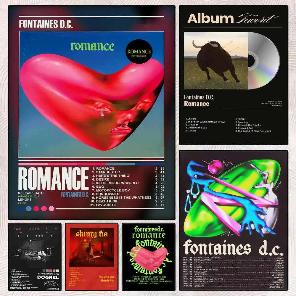 Album F-Fontaines D.C Poster PP Wall Decor Posters Celebrity Music Art Prints Bedroom Office Gift