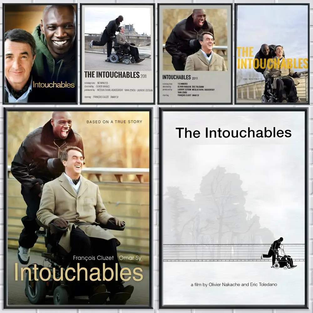 movie The Intouchables Poster HD Sophisticated Modern Aesthetic Wall Art For Living Room Bedroom Office Cafe Decor Ideal Gift