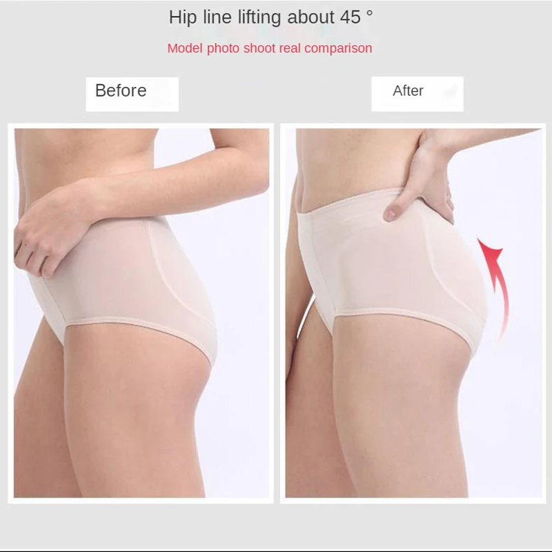 Slimming Body Shaper Silicone Padded Panties Women Enhancer Buttock False Butt Hip Lift Gluteus Filling Fake Ass Shapewear 2024