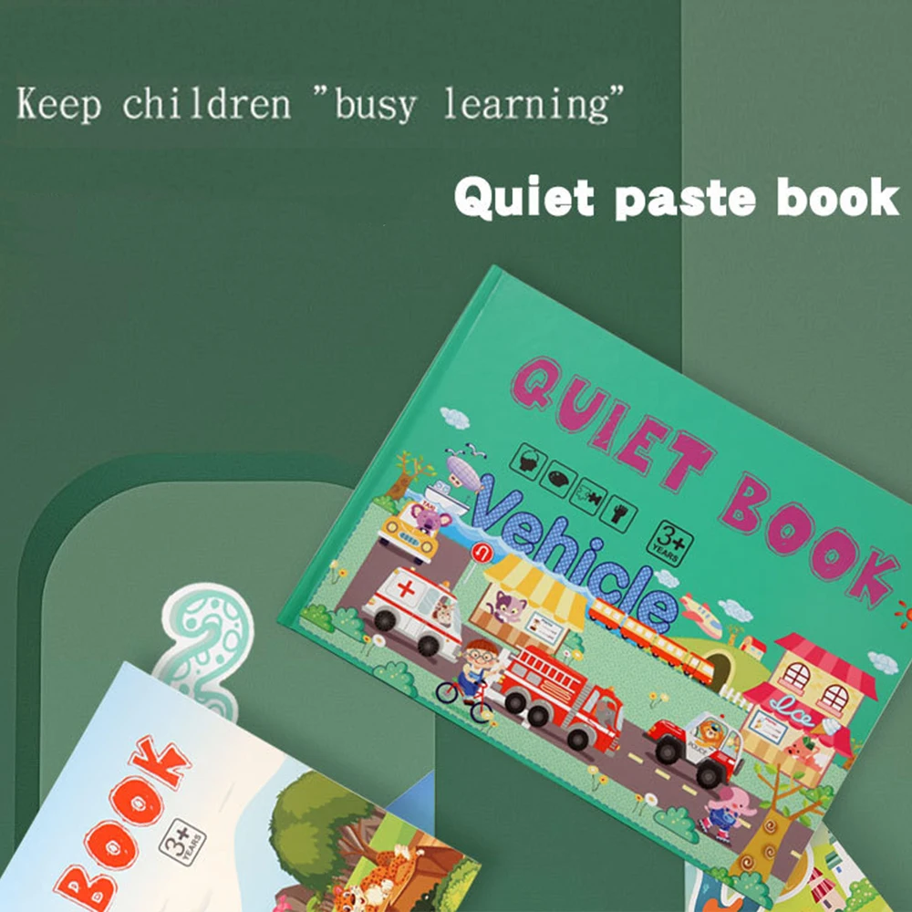 Baby Quiet Book Montessori Busy Book Kids Toddler Enlightenment Develop Learning Skills Children Educational Game Montessori Toy