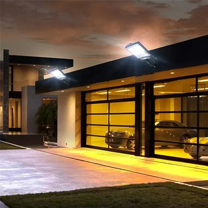 ABDJ-108 COB Sensor Street 3 Light Modes Outdoor Waterproof Security Solar Lamps Remote Control Light