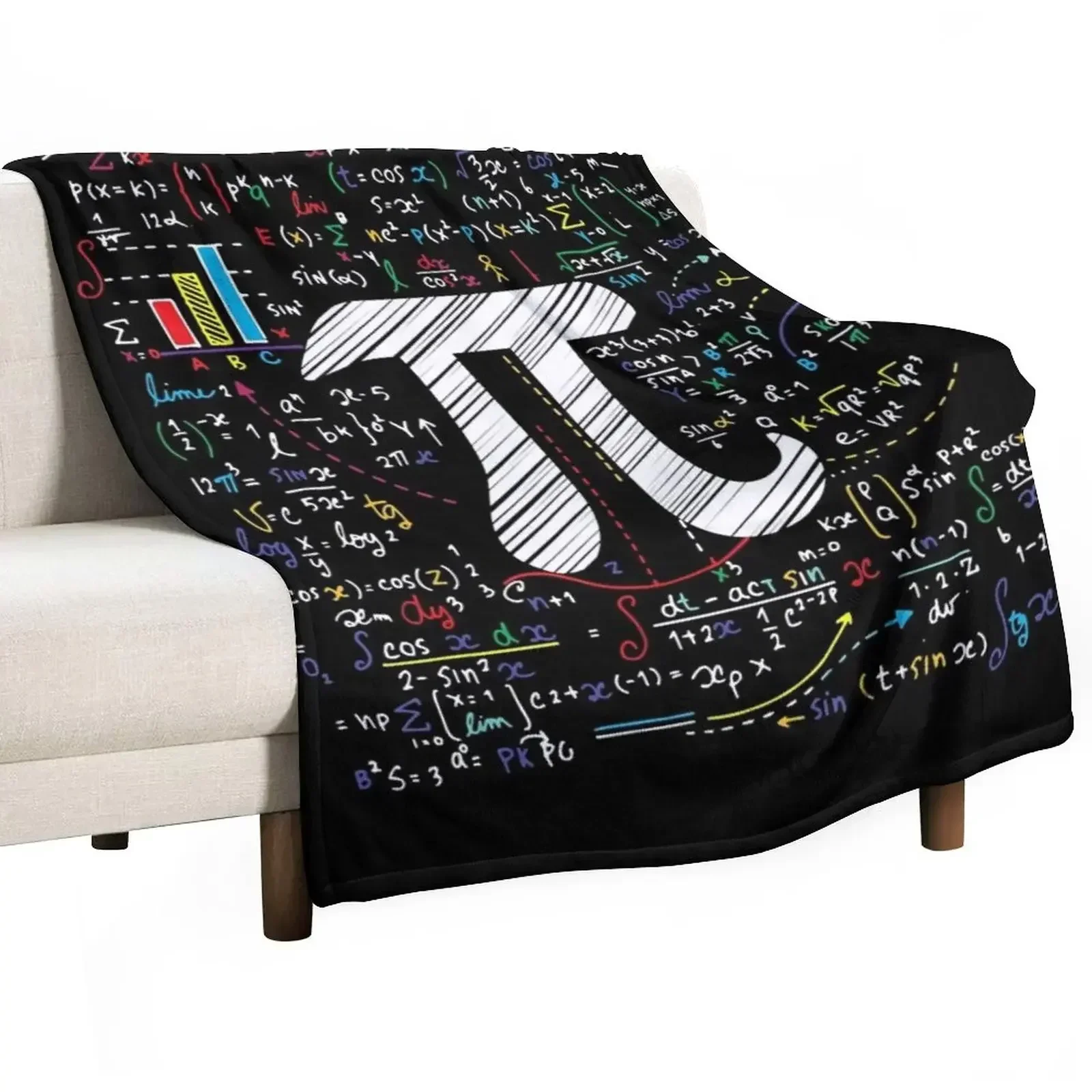 

New Pi Day Math Equation Math Teacher Student Geek Gifts Throw Blanket Thin Stuffeds Soft Big Blankets