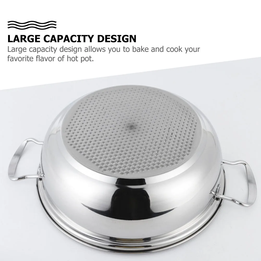 

1pc Stainless Steel Hot Large Capacity Non Stick Stock Pot For Family Gathering Cookware Induction Soup Pot