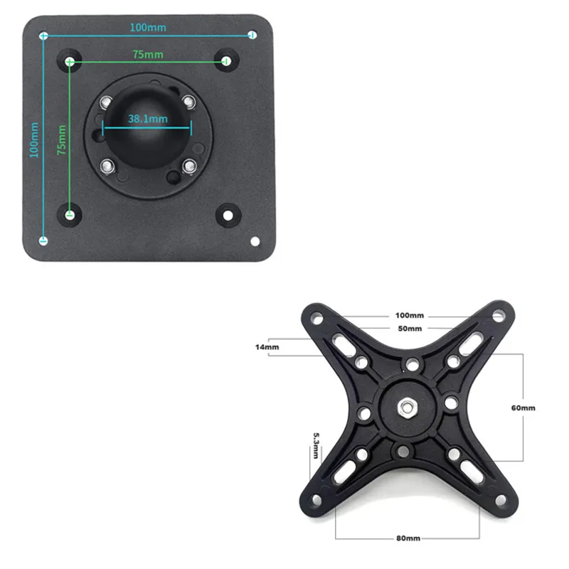 VESA Mount Adapter Plate for TV and Monitor Mounts Convert 75x75 and 100x100mm VESA Patterns,VESA Conversion Plate