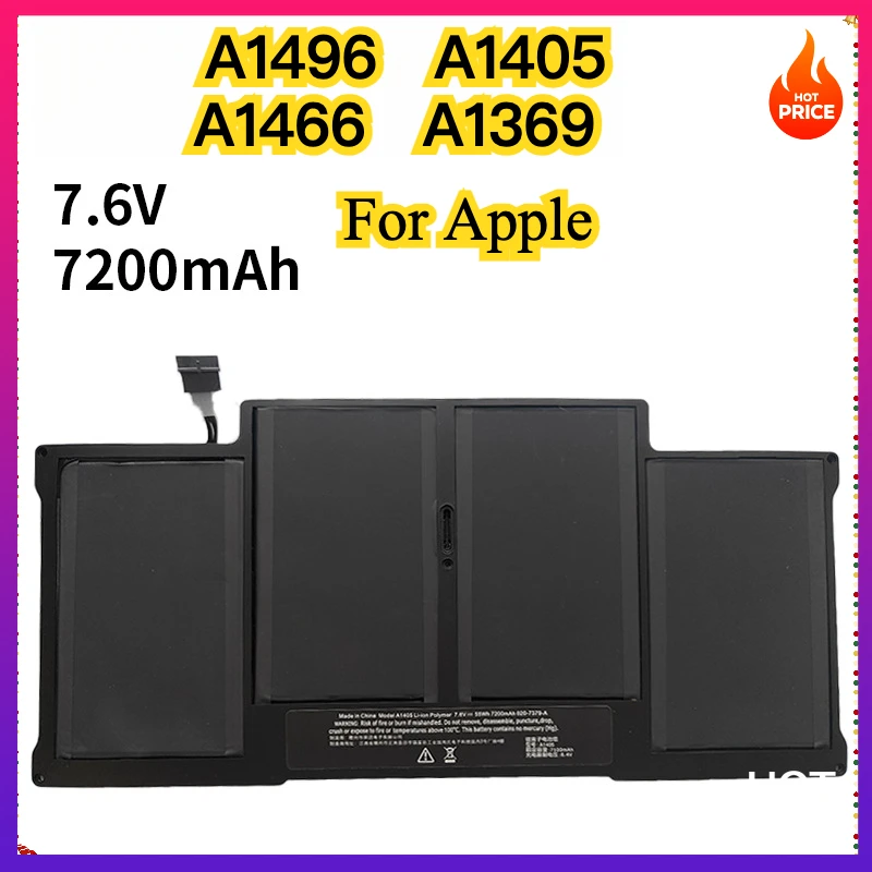 

A1496 A1405 Battery For Apple Macbook Air 13.3" A1466 A1377 EMC2469/2632/2559 MC965LL/A MD231LL/A MD226LL/A