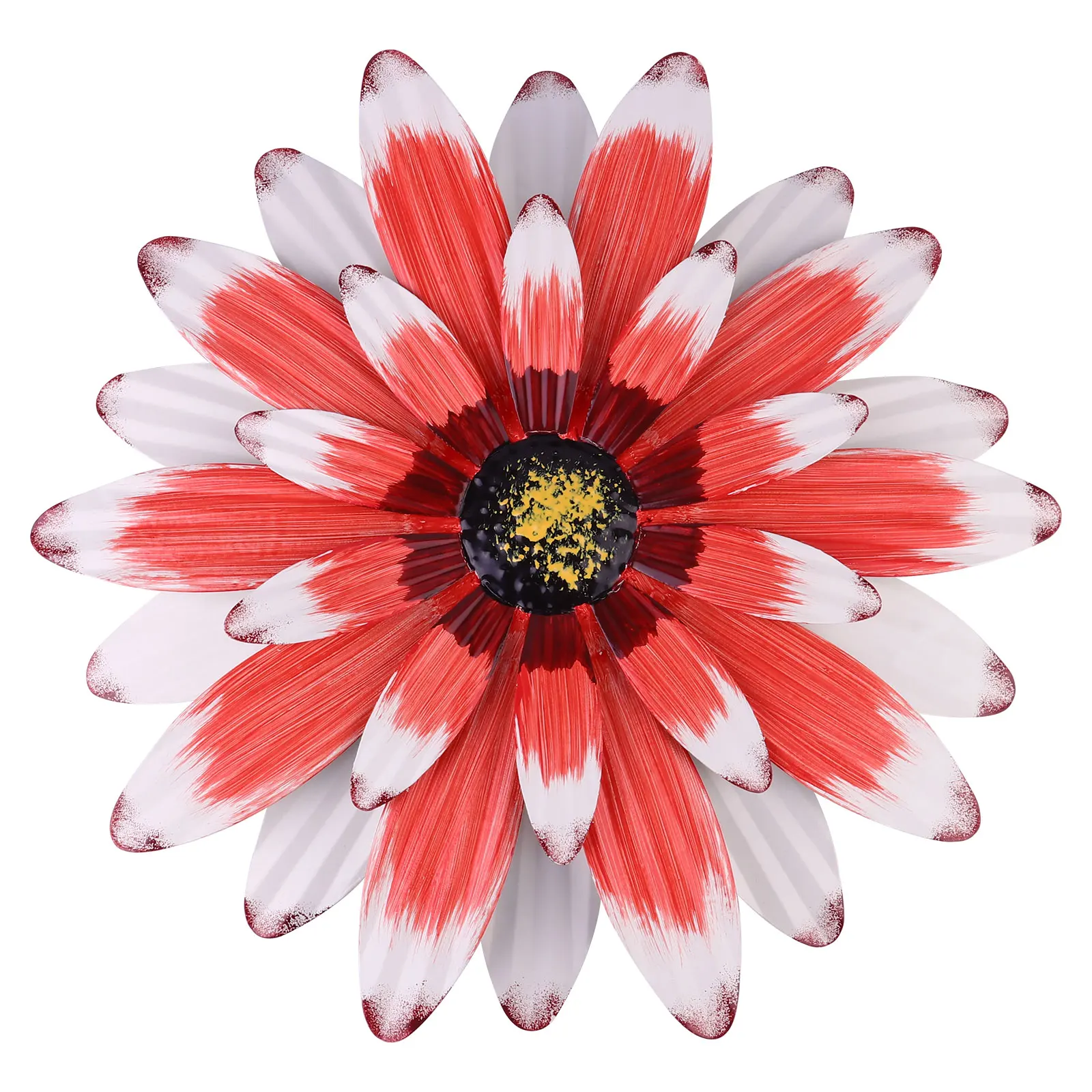 

Iron Daisy Wall Hanging Decoration 3D Flower Ornament Wrought Iron Home Decor for Bedroom Living Room Office Garden