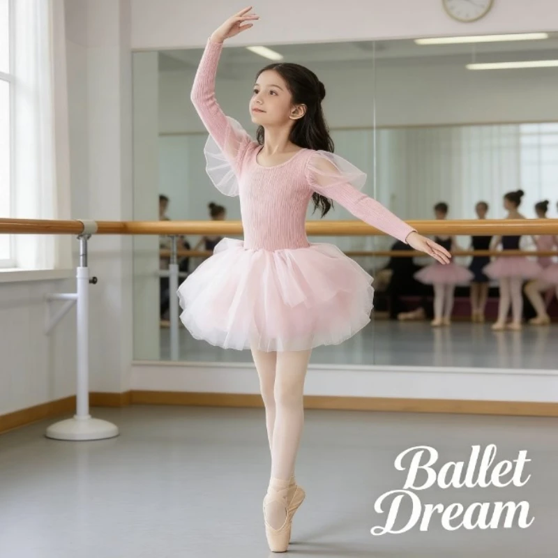 

Детское кружевное балетное платье без рукавов для девочек, гимнастический купальник, танцевальное платье для выступлений