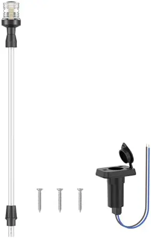 

Adjustable LED Stern & Anchor Light 12V 360° 3NM for Boats - Silver