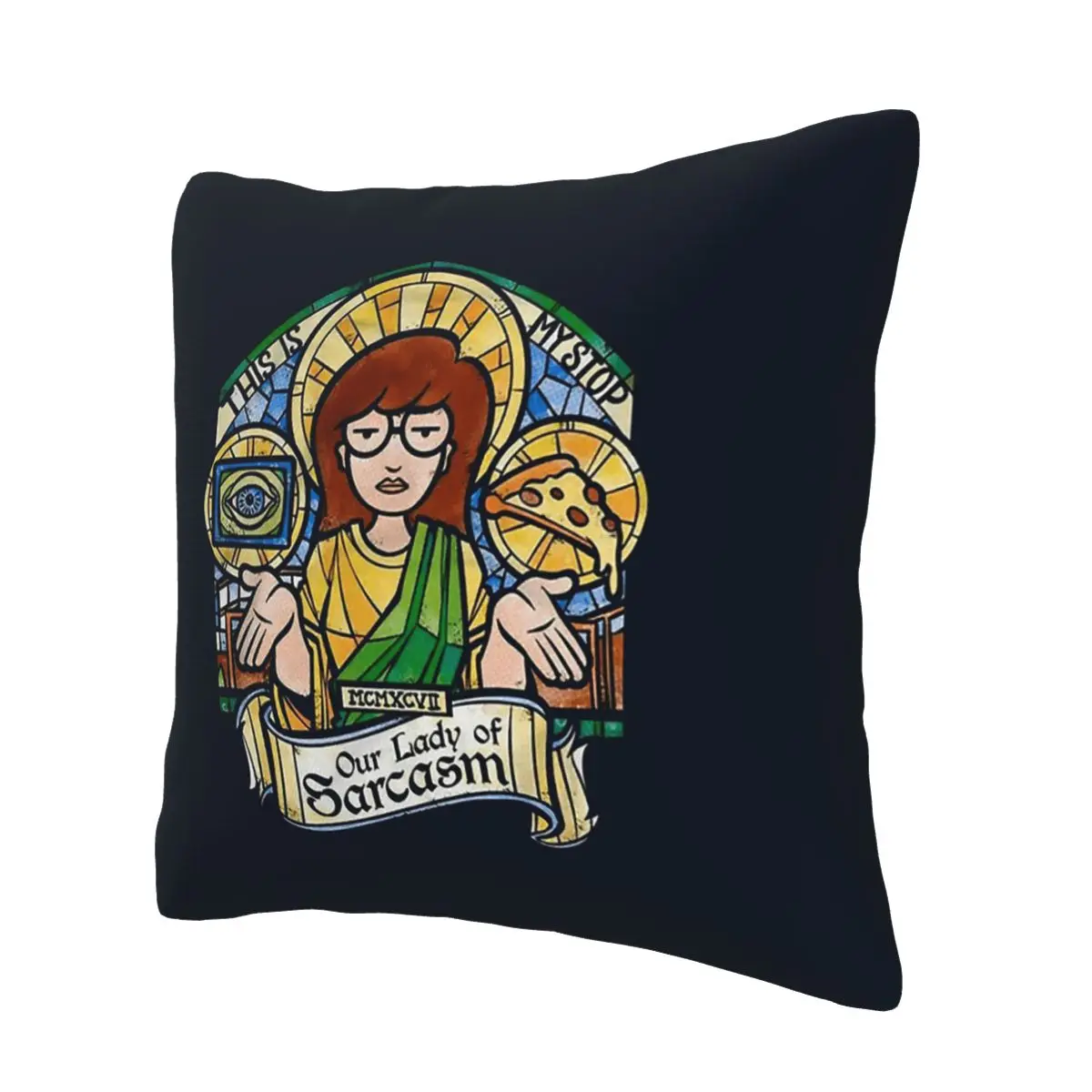 Our Lady of sarcasm The Sick Sad World Pillowcase Soft Cushion Cover Gift Pillow Case Cover for Home Double-sided Printed